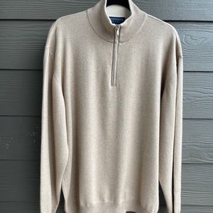 HATHAWAY PLATINUM Silk/Cashmere Sweater, Italy, XL